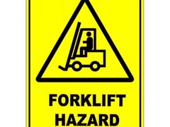 Forklift Hazard sign